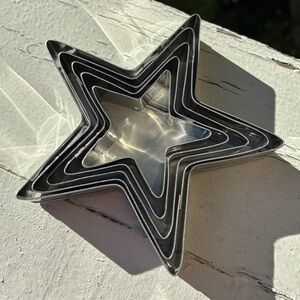 Star-Shaped Metal Cookie Cutters